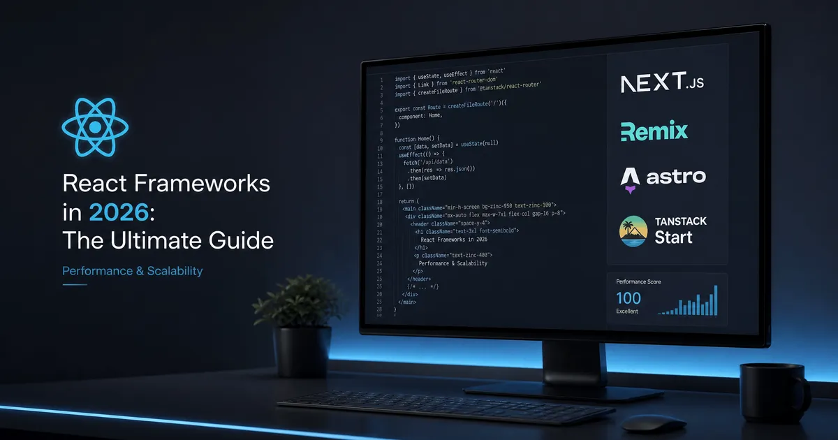 React Frameworks in 2026: The Ultimate Comparison & Production Guide