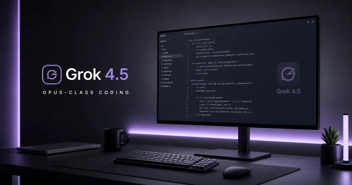 Grok 4.5: The Complete Guide to SpaceXAI’s Opus-Class Coding Agent Alternatives
